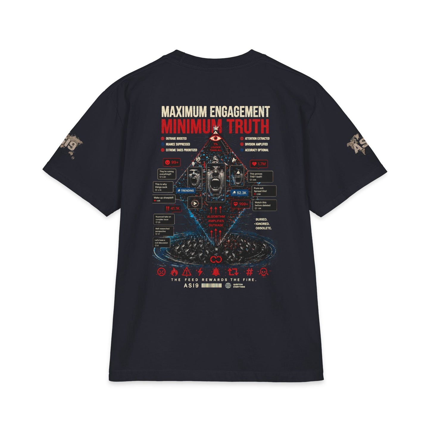 Algorithmic Rage Bait: Trending Outrage T-Shirt