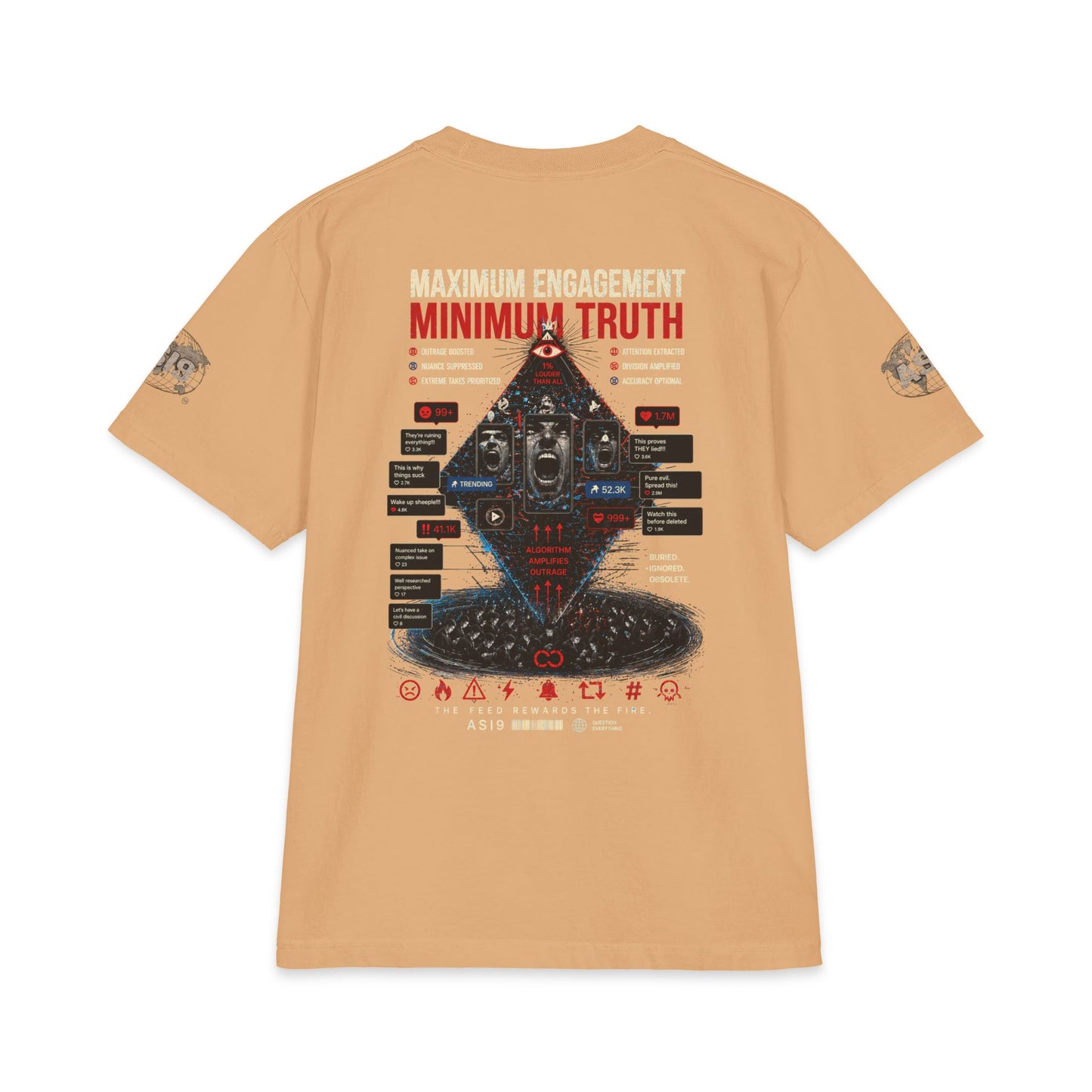 Algorithmic Rage Bait: Trending Outrage T-Shirt