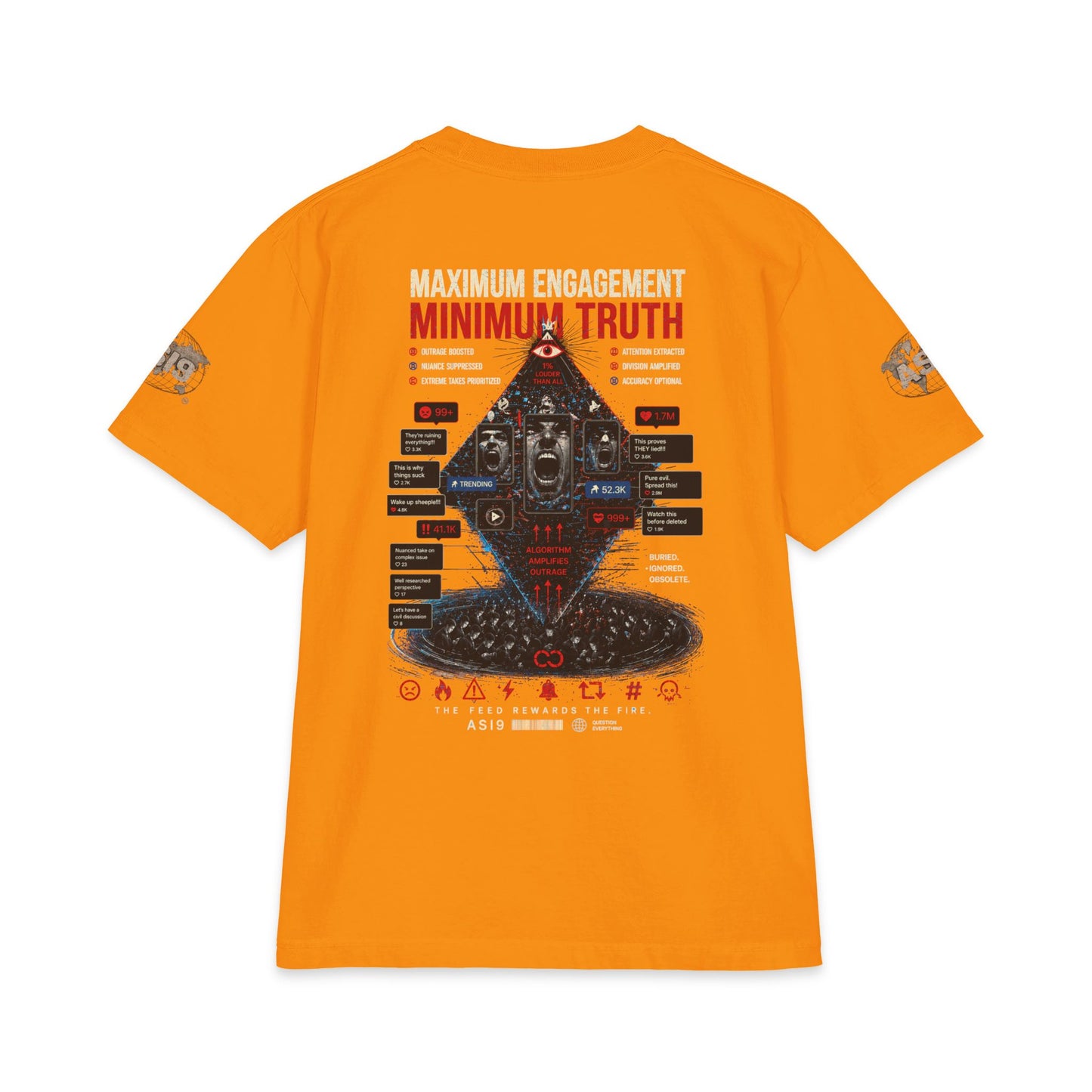 Algorithmic Rage Bait: Trending Outrage T-Shirt