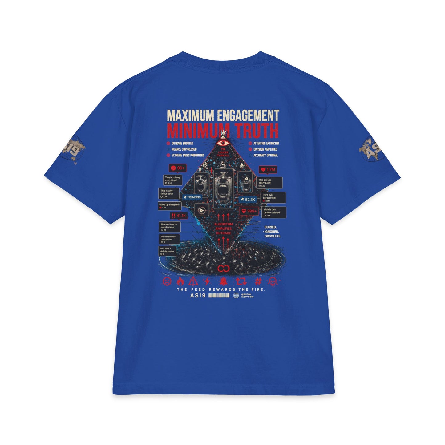 Algorithmic Rage Bait: Trending Outrage T-Shirt