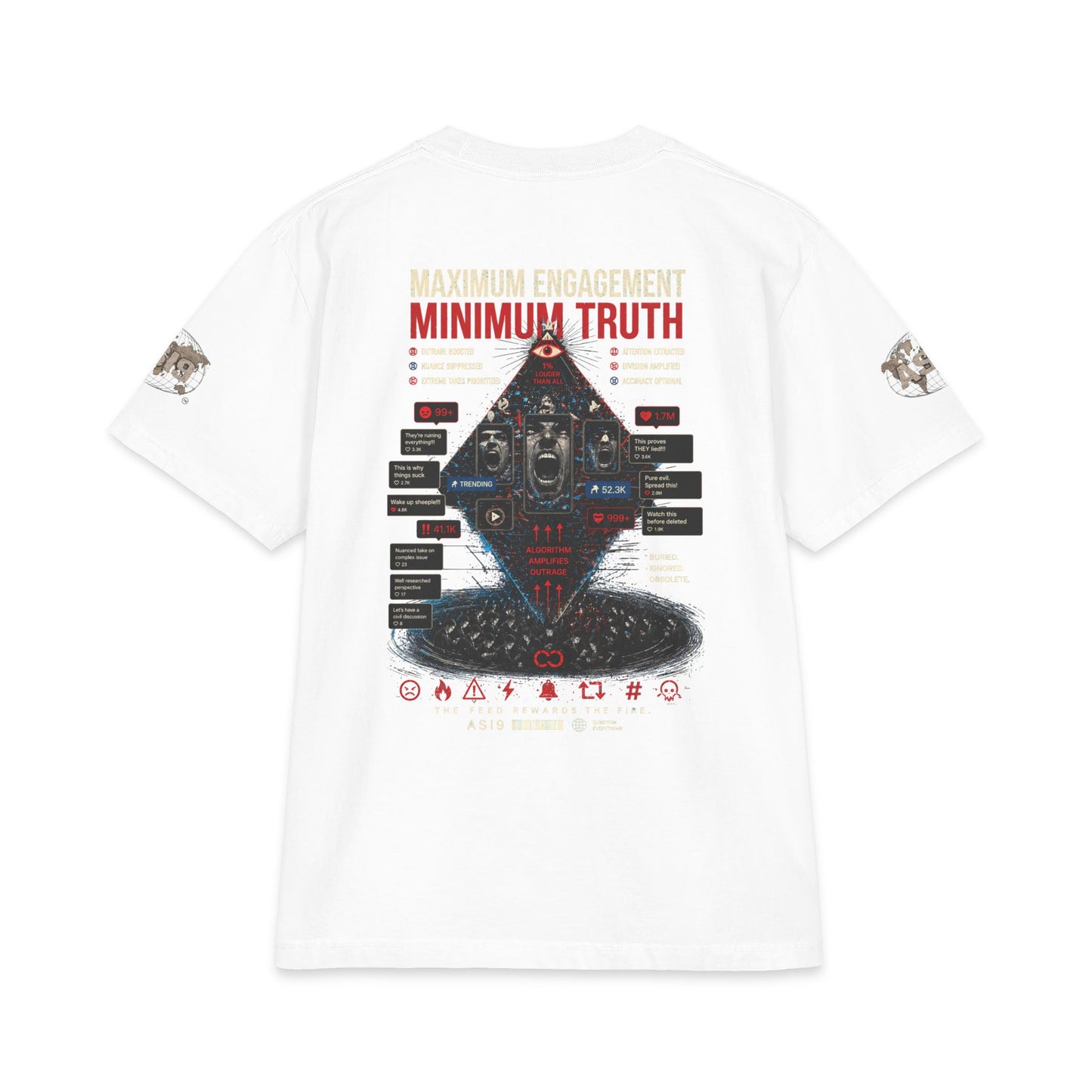 Algorithmic Rage Bait: Trending Outrage T-Shirt