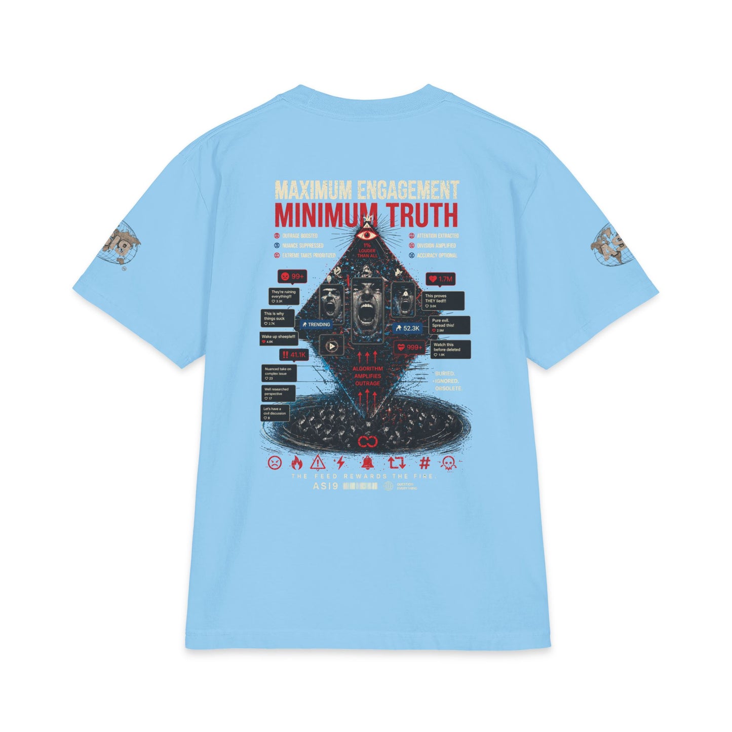 Algorithmic Rage Bait: Trending Outrage T-Shirt