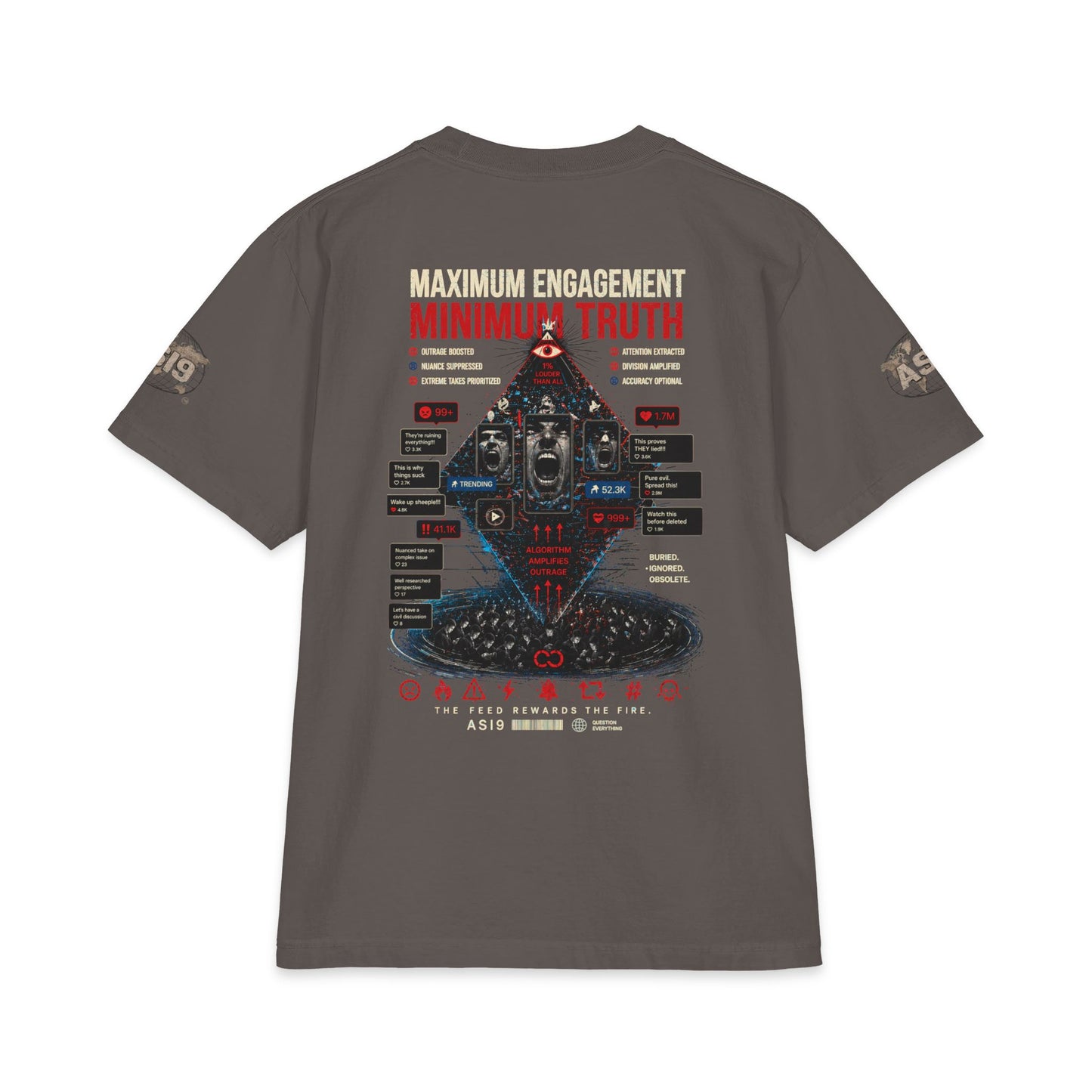 Algorithmic Rage Bait: Trending Outrage T-Shirt
