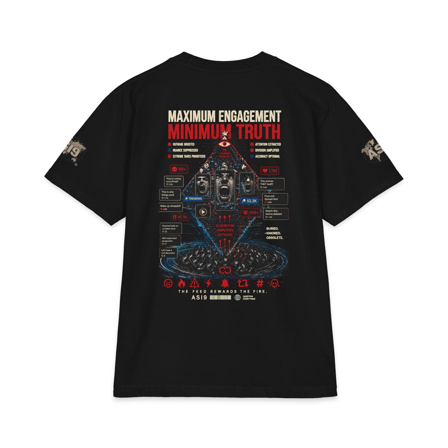 Algorithmic Rage Bait: Trending Outrage T-Shirt